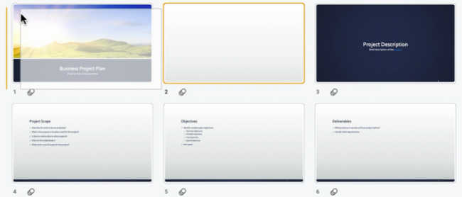 Drag the slide to move it