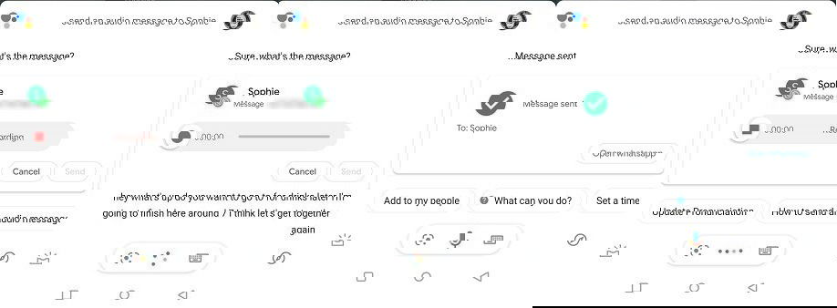 Запись аудиосообщения Google Assistant