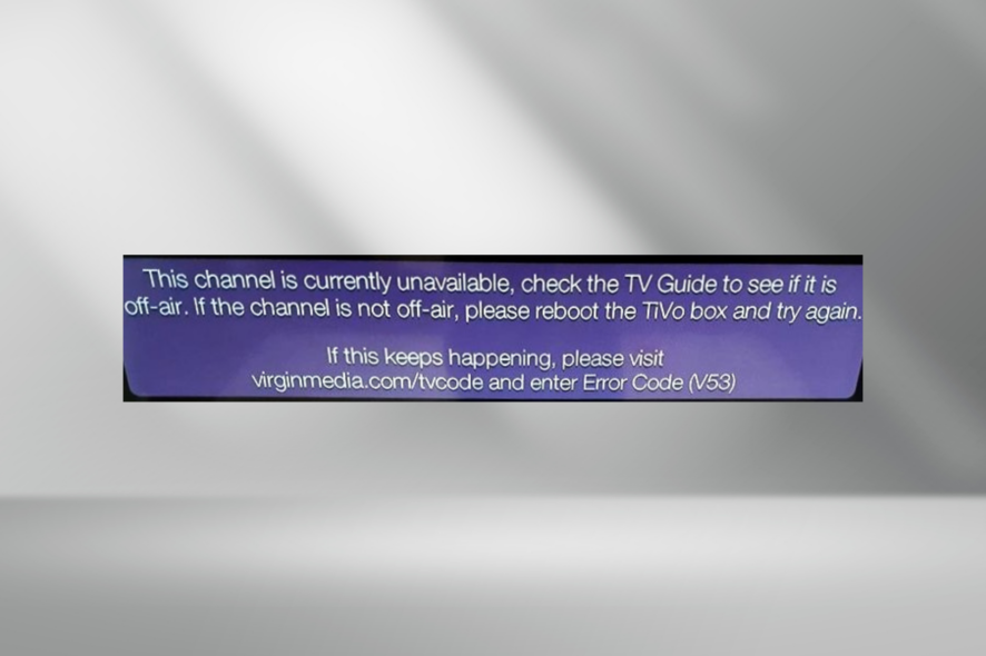Ошибка Virgin V53 — как исправить