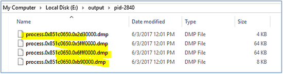 Dump risultante dal malfind su PID 2840
