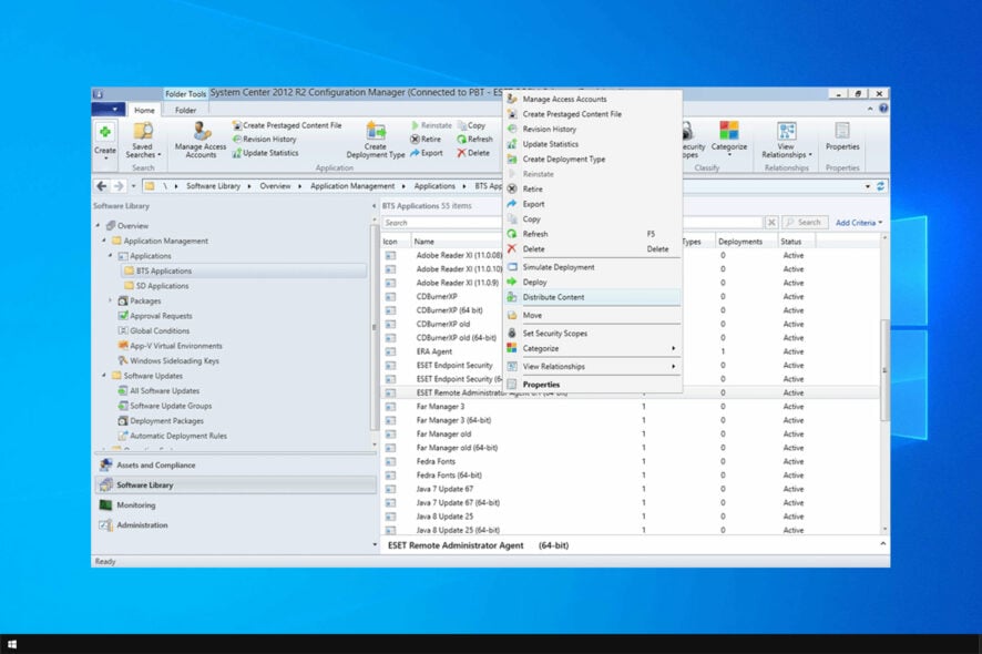 Увеличение кеша клиента SCCM