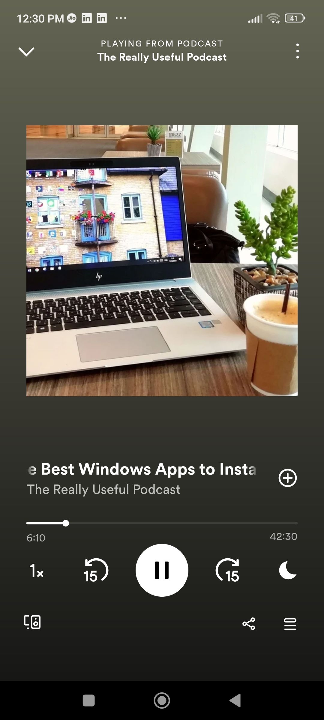 плеер подкастов в Spotify