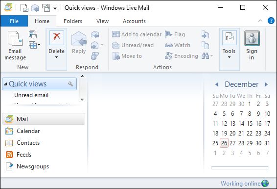 Иконка почтового клиента на рабочем столе