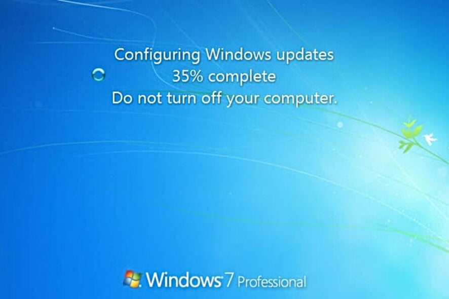 Обновление Windows 7 зависло на 35% — как исправить