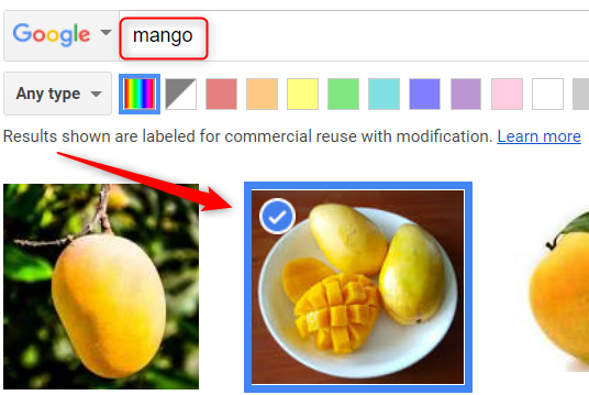 Поиск изображения через встроенный поиск Google