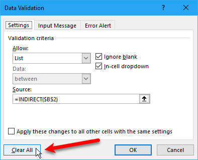 create dropdown list in excel