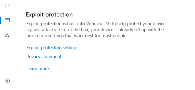 Exploit Protection в Windows Defender — руководство