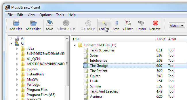 Упорядочивание музыки с MusicBrainz Picard