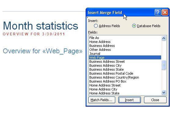 Пользовательское поле контакта в Outlook для URL клиента
