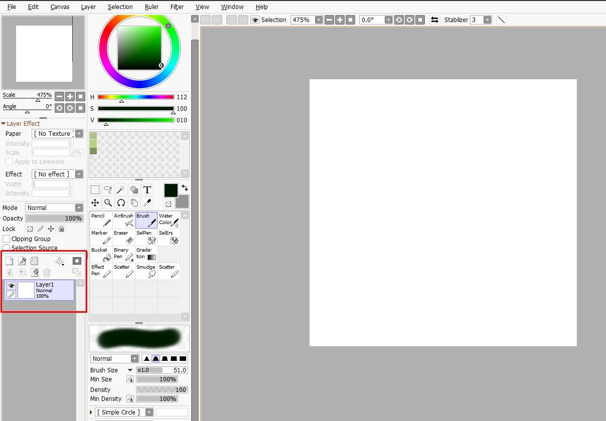 Painttool sai layers panel