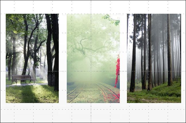 Выравнивание объектов по верхней линии сетки