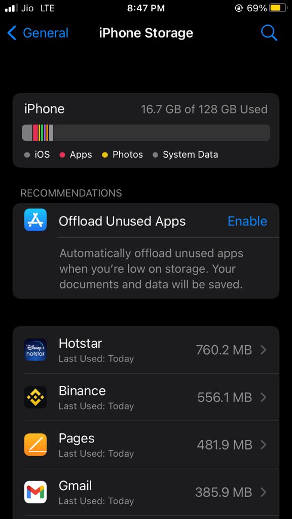 Хранилище iPhone