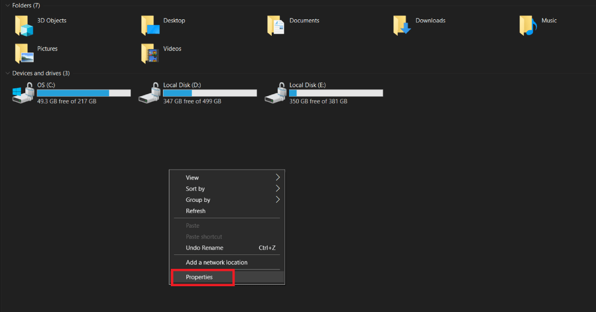 Окно свойств 