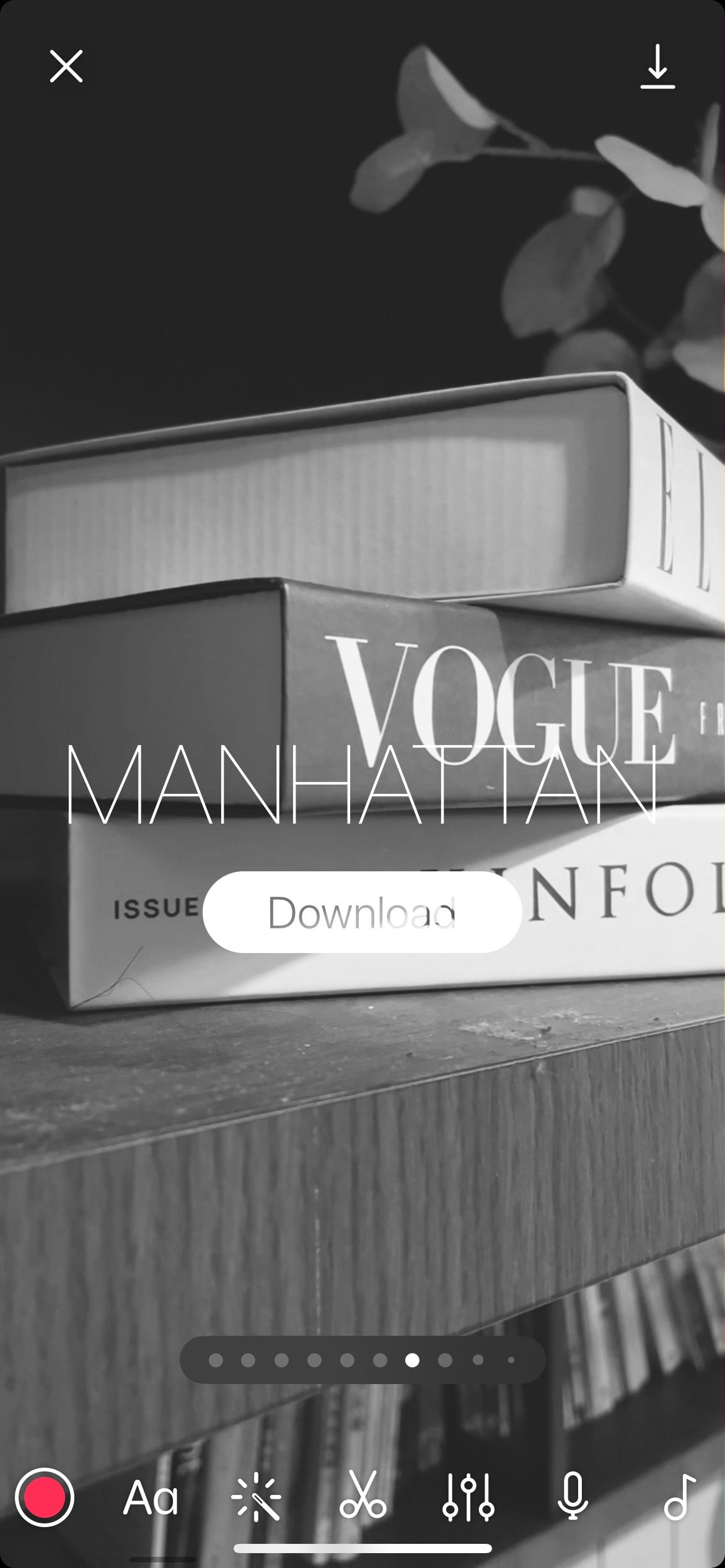 фильтр Manhattan в Spark Camera