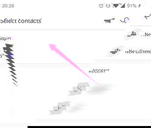 Android Viber: создать новую группу