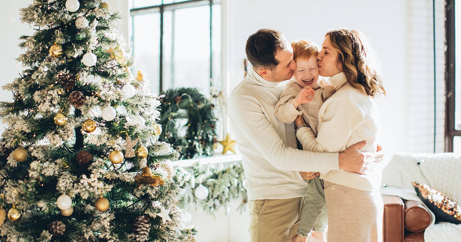 Семейные рождественские фото своими силами