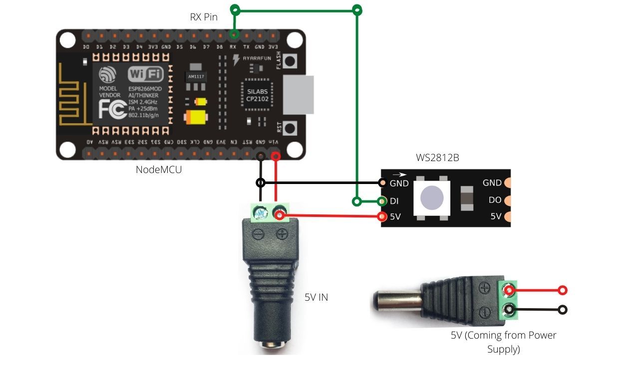 diy homekit enabled neopixel strip esp8266 based