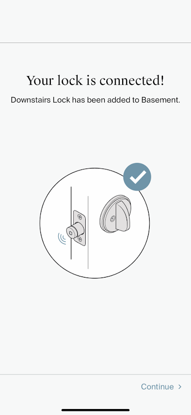 Подключённый Level Bolt в приложении