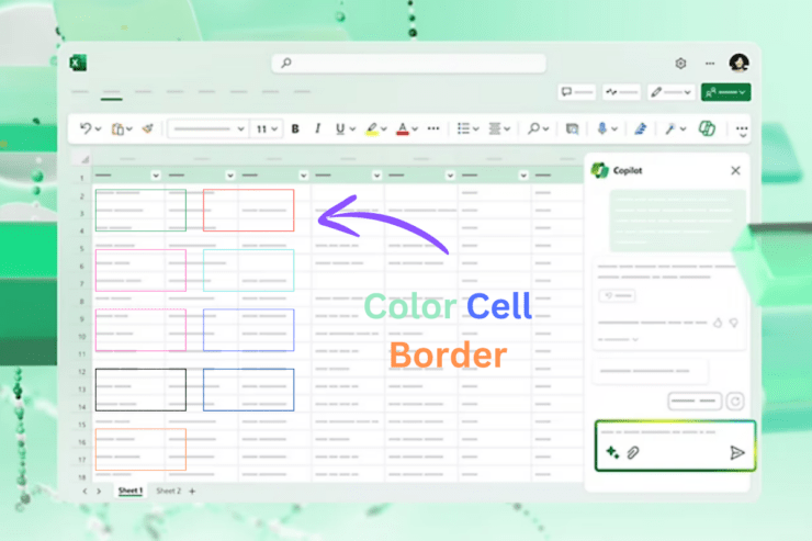 Cambiare colore dei bordi in Excel