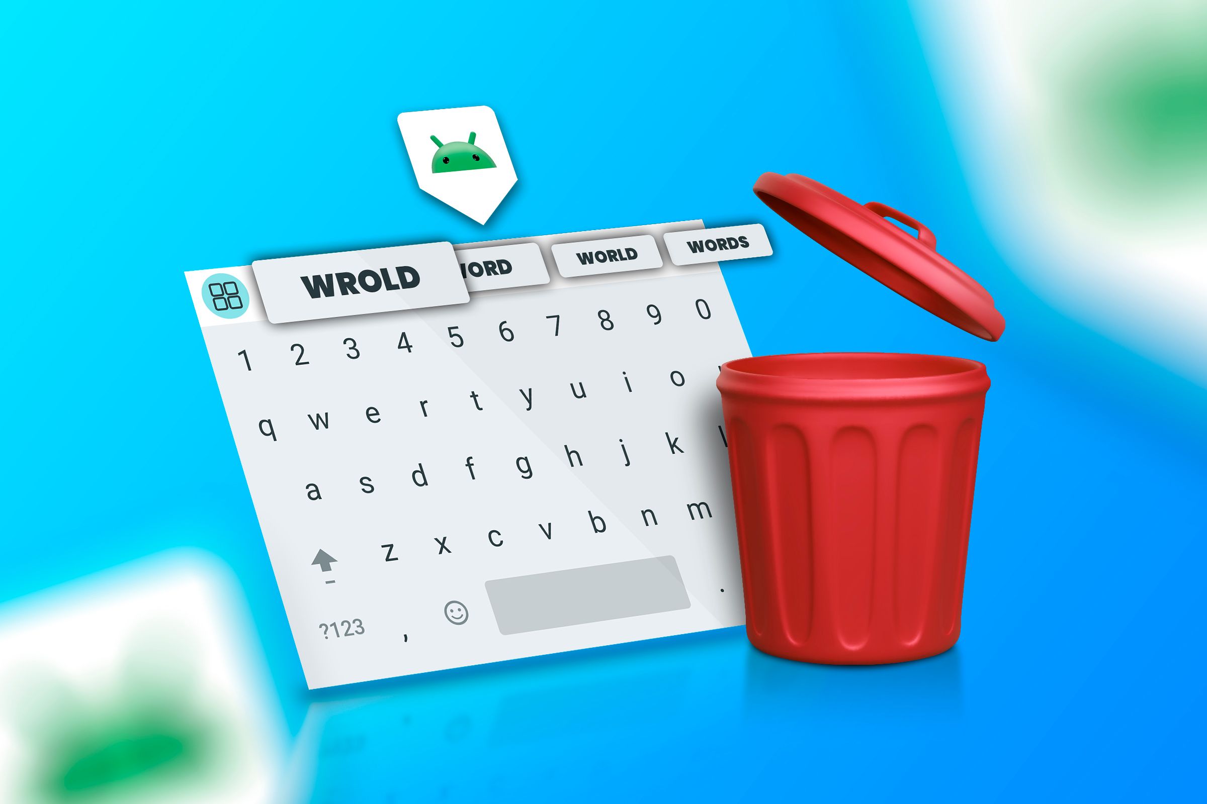 Удалить изученные слова на клавиатуре Android