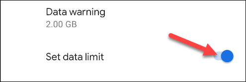 Включение лимита трафика на устройстве Android