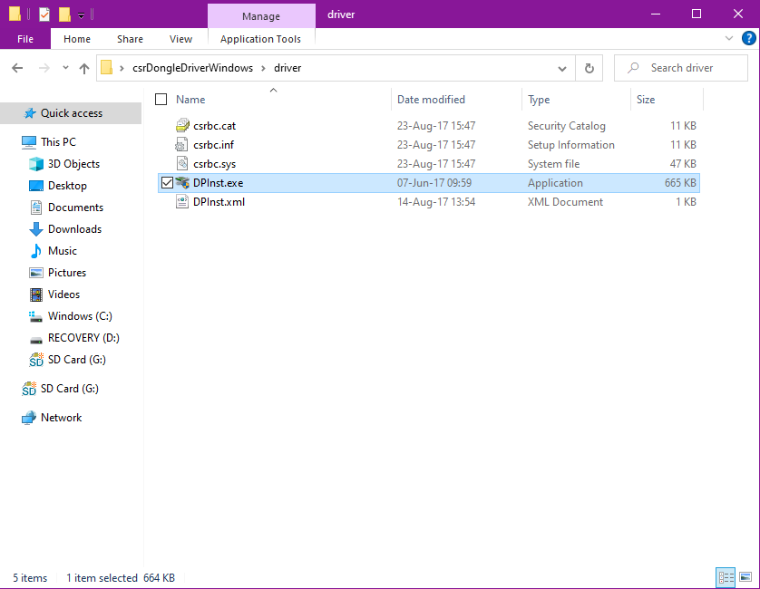 Скриншот Windows 10 — установка драйвера