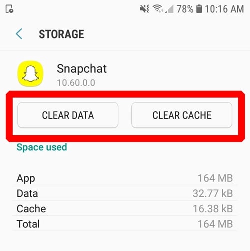 tap to load error on snapchat