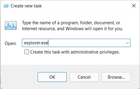 перезапустить explorer в Windows 11