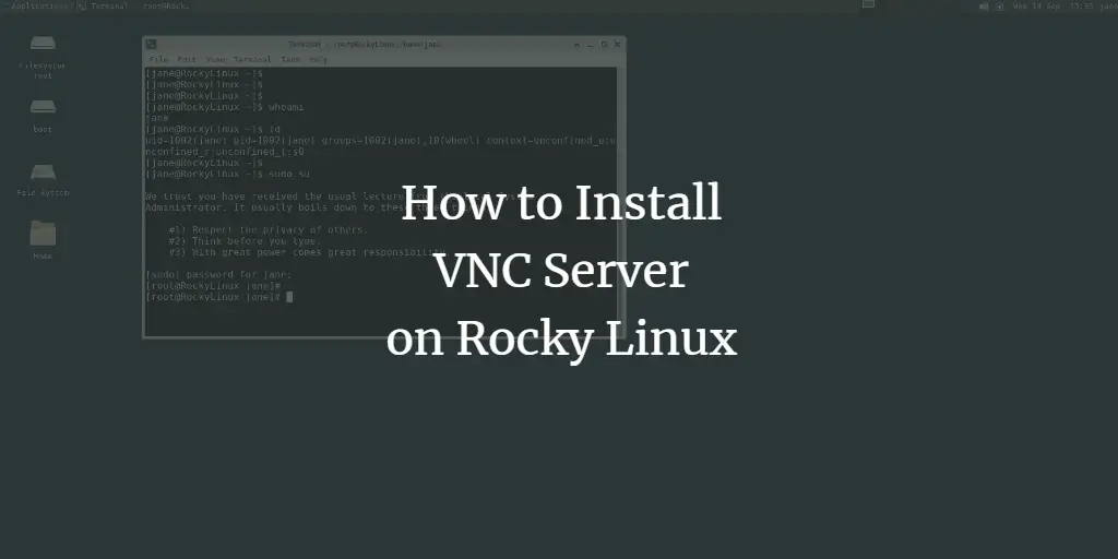TigerVNC на Rocky Linux — установка и SSH‑туннель