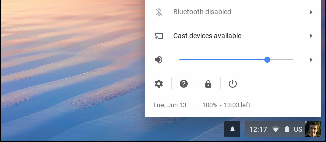 Окно списка сетей Wi‑Fi в настройках Chromebook
