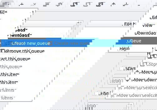 Создание новой очереди в Persepolis