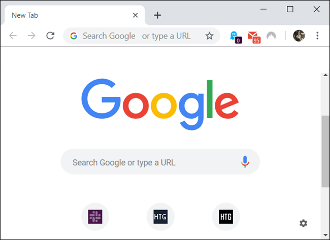 Пример экрана после возврата к теме по умолчанию