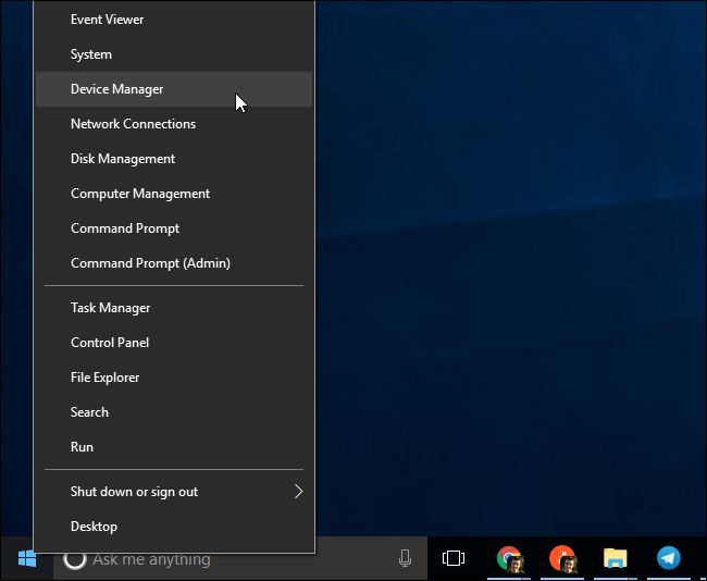 Диспетчер устройств: список устройств и веб-камера