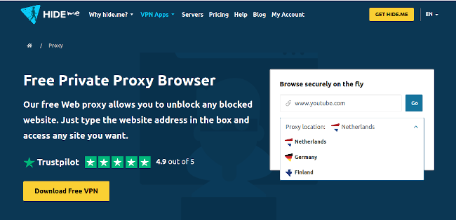 hide.me proxy
