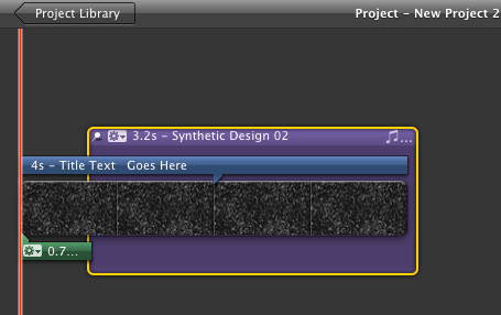 Просмотр загруженных лупов в проекте iMovie