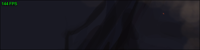 Ярко‑зелёный счётчик FPS Steam в верхнем левом углу игры.