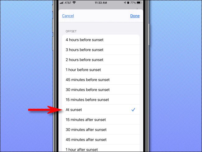 In iPhone Shortcuts, tap