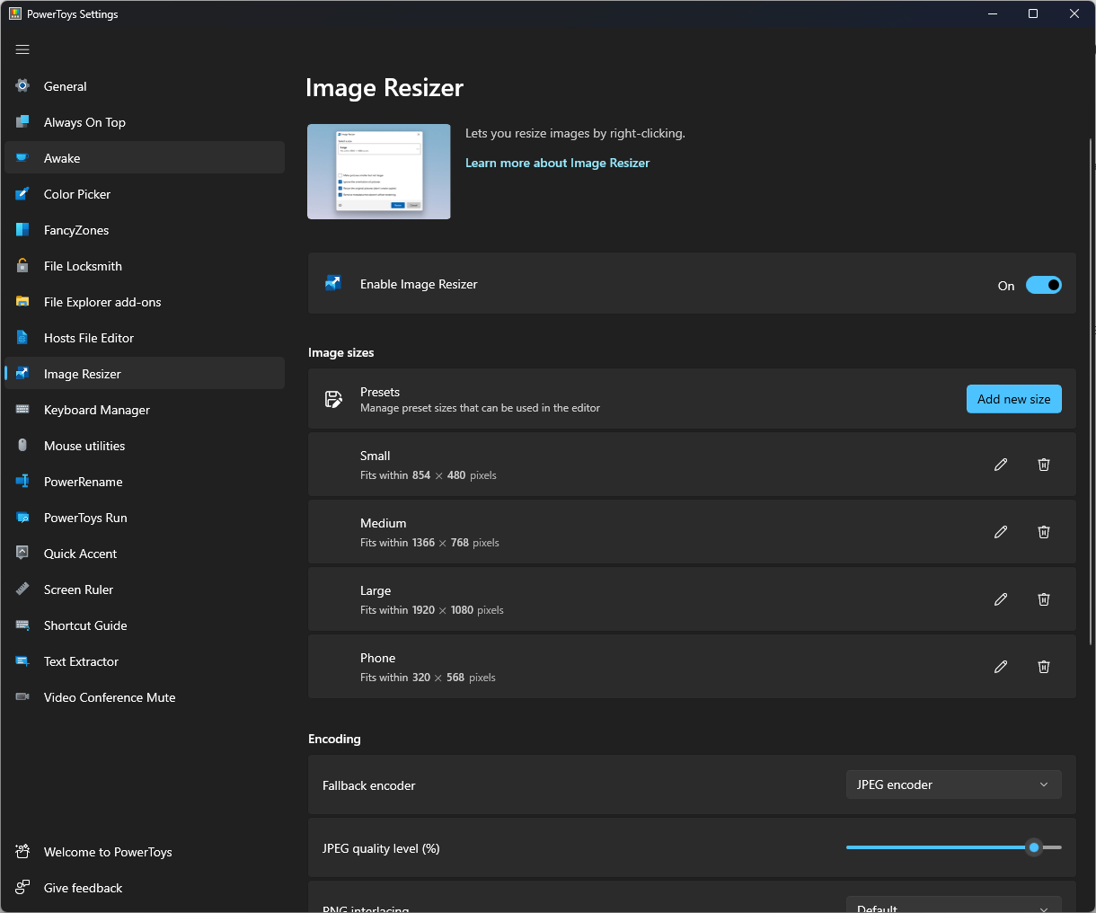 Image Resizer для пакетного изменения размера изображений
