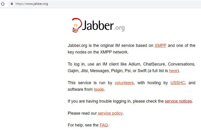 Jabber Website