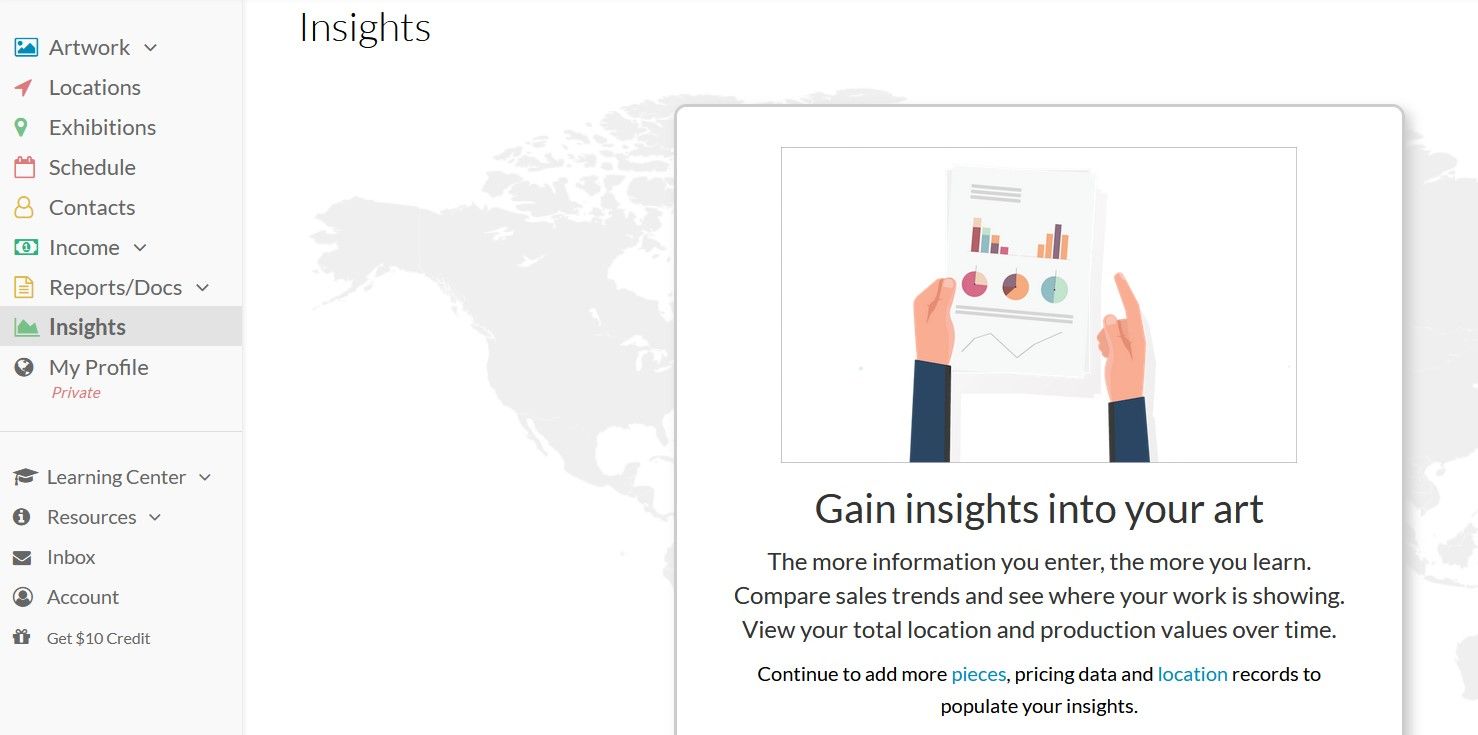 Раздел Insights в Artwork Archive: аналитика и визуализации