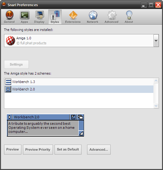 Галерея стилей Snarl
