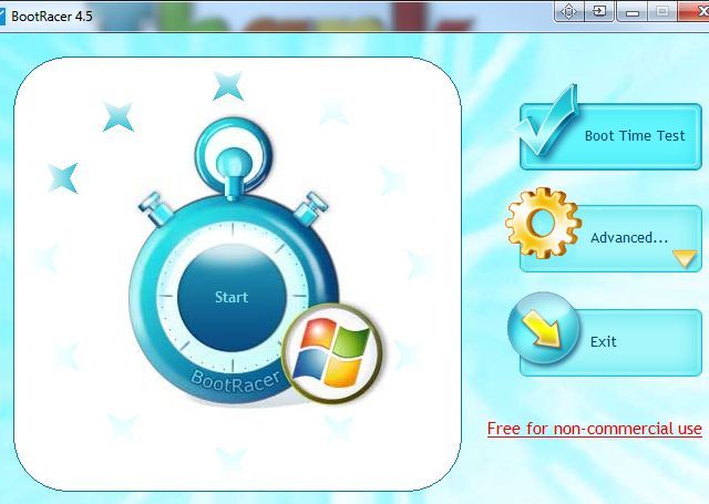 Скриншот главного окна BootRacer после установки