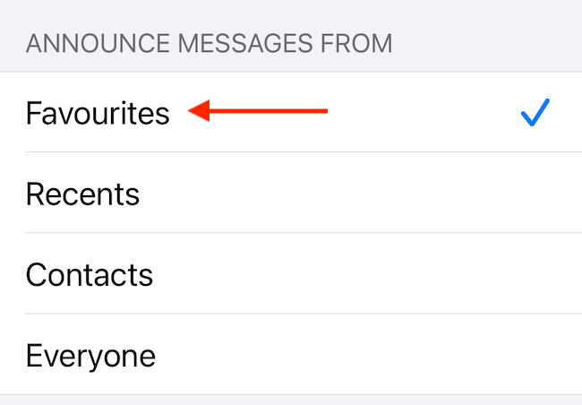 Выберите Избранные для фильтрации объявлений