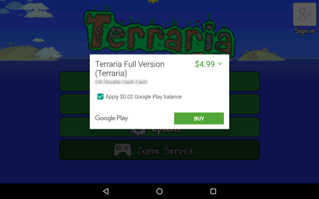 Пример интерфейса: кнопка