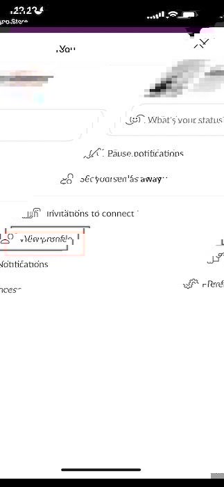 Просмотреть профиль в мобильном приложении Slack