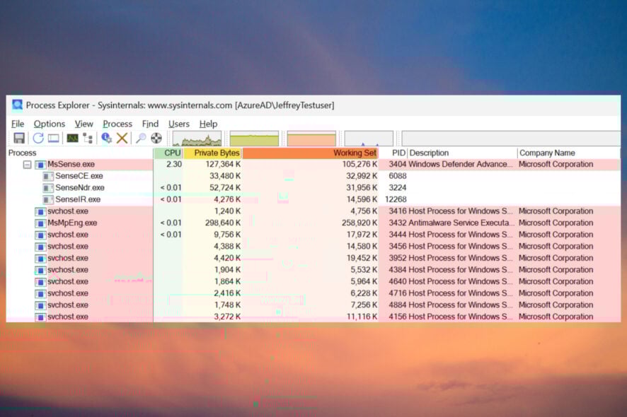 Как исправить ошибки MsSense.exe в Defender