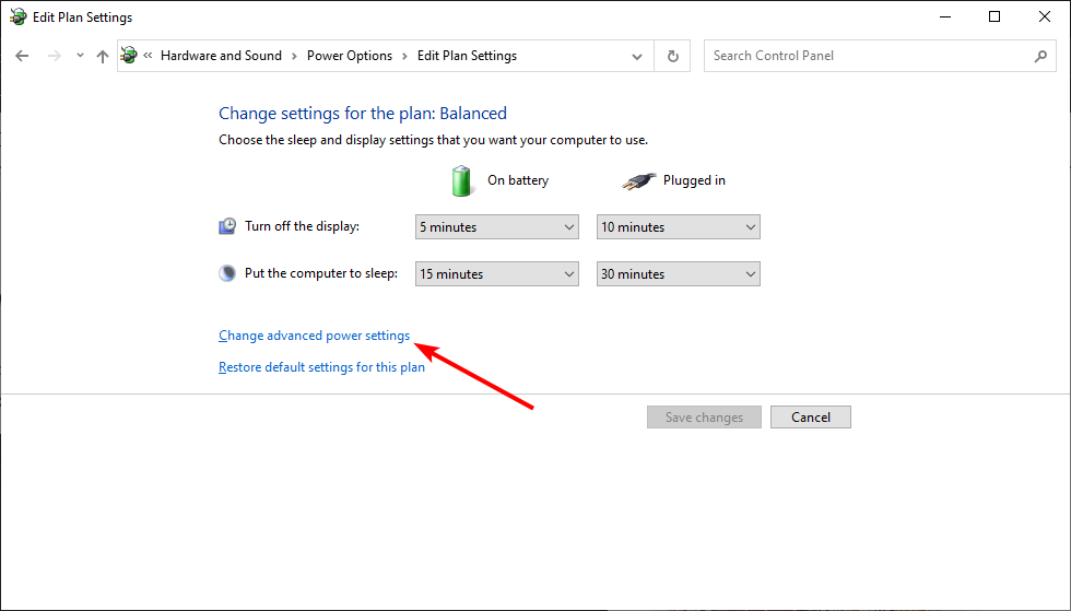 Дополнительные параметры питания