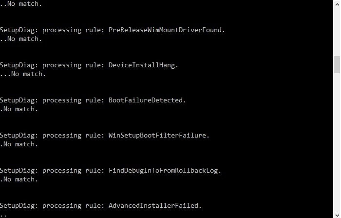 Результаты сопоставления с набором правил ошибок