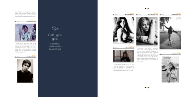 Макет книжной страницы из Tumblr‑блога