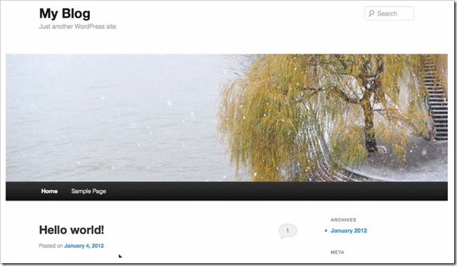 Скриншот завершённой установки и ссылки на админку WordPress
